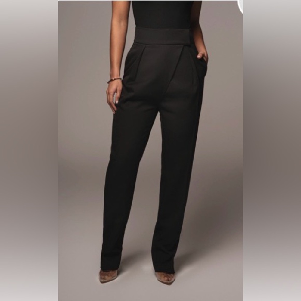 JLUXLABEL Black High-Waisted Pants